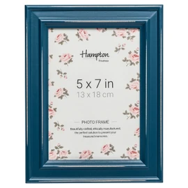 Hampton Frames PALOMA Teal Blue Shabby Chic 5x7" 13x18cm Distressed Wood Photo Frame PAL301957TL