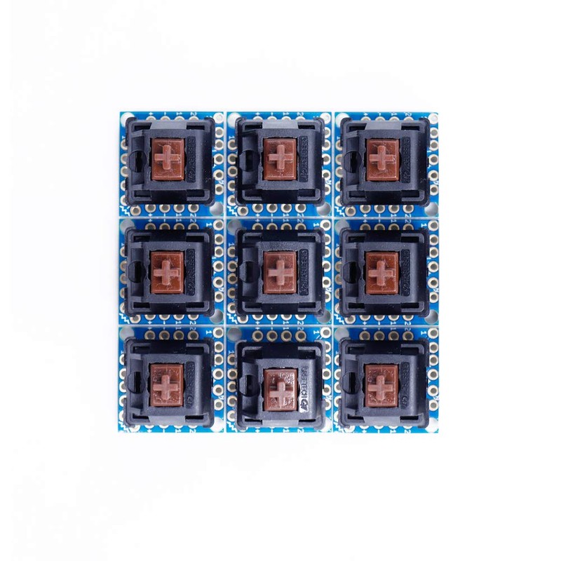 Treedix 9pcs Key Switch Pitch Conversion Board Key Switch Module