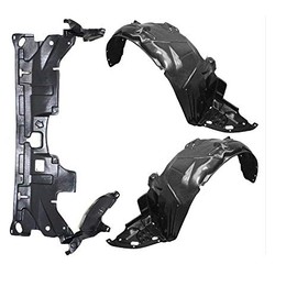Parts N Go 2003-2007 Accord Coupe Fender Liner & Under Cover Splash Guard Driver & Passenger Side