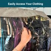 Garment Cover for Closet Rod and Portable Clothing Rack Shoulder