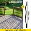 VEVOR Deck Balusters, 32.25"x1" Metal Deck Spindles, 51 Pack Staircase