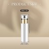 JINGXINHZP White with Gold Acrylic Vacuum Pump Bottle, Emulsion Foundation