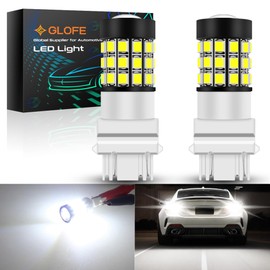 3157 BAY15D Strobe Flash Blinking Reverse Lights LED Bulbs with Projector, 6000K Xenon White Super Bright 3357 3457 4157 3057 3155 Flashing High Power Back-up Backup Light Lamps, Pack of 2