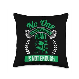 Carnivorous Flower Seeds for Planting Carnivorous Gardener Throw Pillow