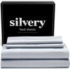 Silvery Silver Infused Bed Sheets Set - Award-Winning Self-Cooling Fabric