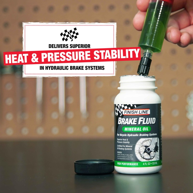 Finish Line Mineral Oil Bicycle Brake Fluid – Low Viscosity