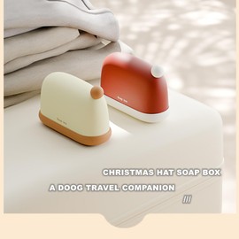 Portable Soap Holder Travel Soap Dish Sealed Hat Soap Saver Tray with Lid for Travel Hiking Waterproof Dustproof Soap Bar Container for Kitchen Shower Bathroom, Coffee