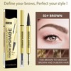 Eyebrow Pencil & Eyebrow Gel 2-In-1, Dual-Ended Eyebrow Pen Natural
