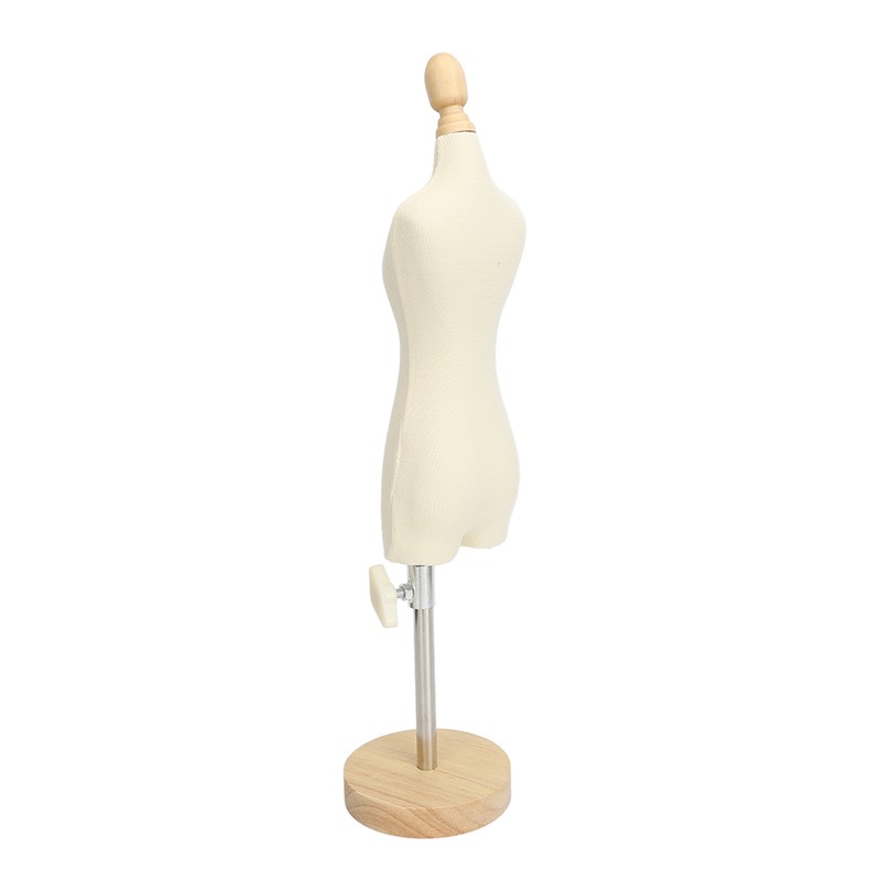 Dress Form Female Mannequin Torso Mini Dress Model with Wooden