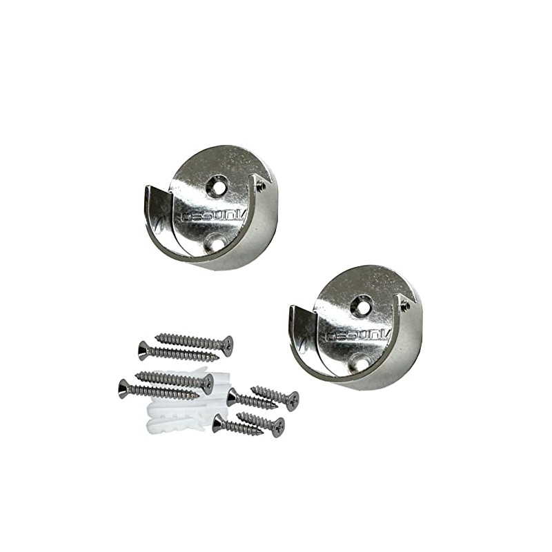 Desunia Closet Rod Support Flanges with Screw On Attachment |