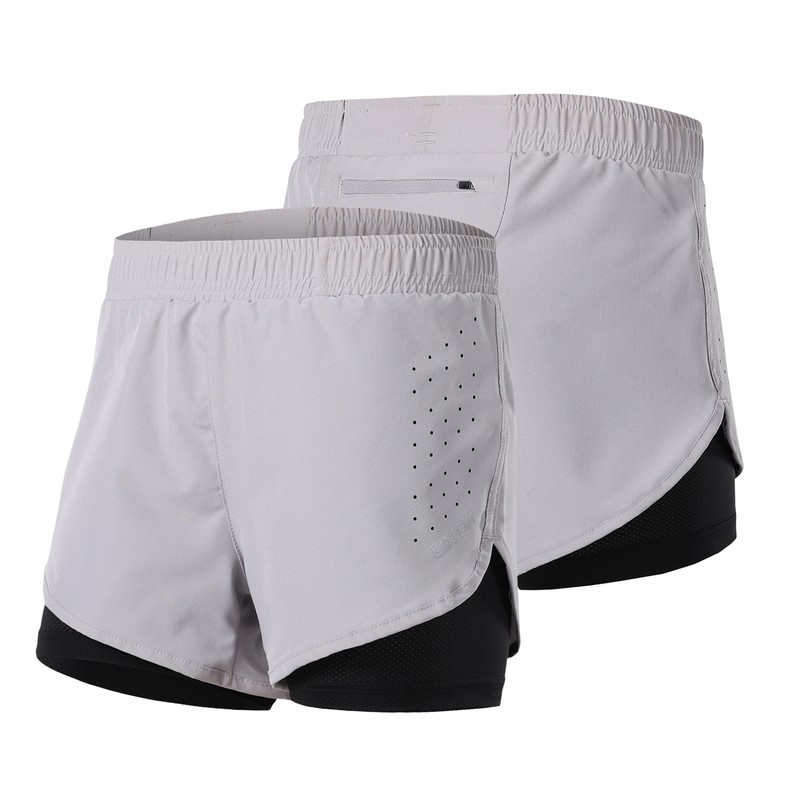Women 2-in-1 Running Shorts Quick Drying Breathable Active Training Exercise
