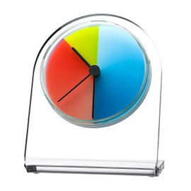 Rainbow e-motion of color Petriplex Classic, Acrylic Table and Shelf Clock (Buffet Clock)