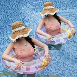 Adult Thick Sequin Square Inflatable Arm Ring for Summer Ring +80 [Suitable for teenagers] 20ea