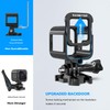 Sametop Case Aluminum Alloy Housing Frame Compatible with GoPro Hero