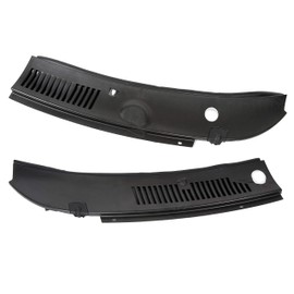 ECOTRIC Windshield Wiper Cowl Vent Grille Panel Hood Compatible with 1999-2004 Ford Mustang 2Pcs Replacement for 3R3Z 6302228 AAA&3R3Z6302228AAA&FO1270102