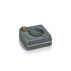 Zodax | Gray Marble and Brass | Square Salt and