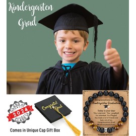 TONY & SANDY Kindergarten Graduation Gifts, 2024 Kindergarten Graduation Gifts for Boys Cross Bracelet Kindergarten Graduation Gifts for Boys Son Grandson Nephew