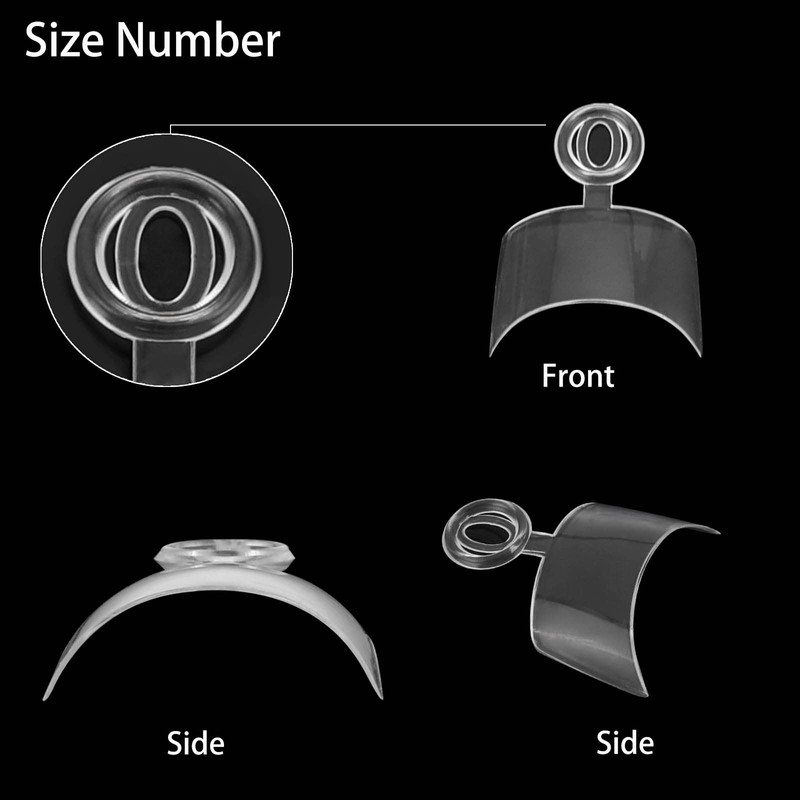 600Pcs Square Short Fake Nails Tips Half Cover Clear Acrylic