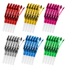 30 Pieces Colorful Party Whistle, Plastic Tassel Whistle, Noise Maker, Party Horn, Children'S Trumpet For Birthday Party, Sporting Event, Carnival, Celebration