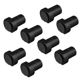 8 Pack Aluminum Alloy Bench Dogs Woodworking Workbench Clamp, Workbench Positioning Planing Plug Bench Dog Clamp Accessory for 19mm / 20mm Dog Hole (Black,19mm)