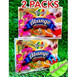 Therbal 2 Packs TE DE ABANGO Tea Propoleo Equinacea 50 bags 0.03 each 100% Original
