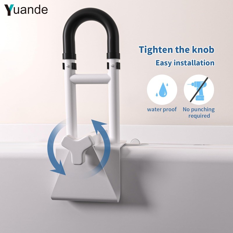 Bathtub Grab Bar, YuanDe 20 x 6 Inch Adjustable Bathtub