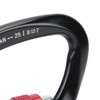 Mountaineering D Locking Carabiner Clips Alloy Heavy Duty Carabiner for