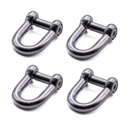 4pcs Hex dee shackle with flush allen key countersunk hex pin 316 A4 marine grade stainless steel (M6)