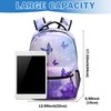 Kwlegh Butterfly Backpack for Girls Purple Flower School Bag Bookbag