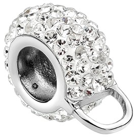 Nenalina Charm Holder for Women Necklace with White Crystals for All Standard Charms in 925 Sterling Silver 876029-001