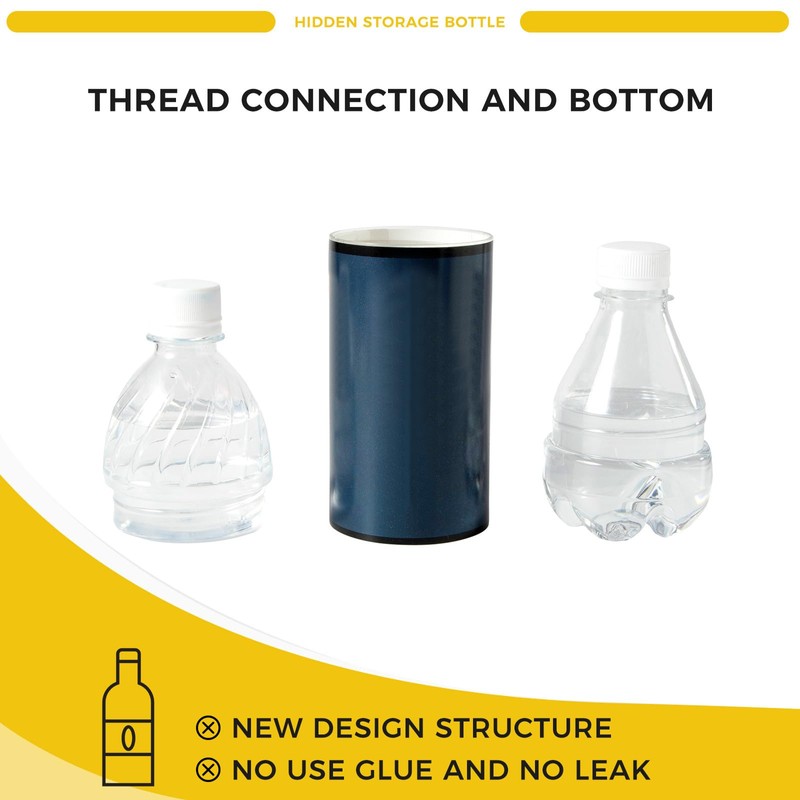 XINYIN Leak-proof insulated water bottle with secret storage compartment. Stowable