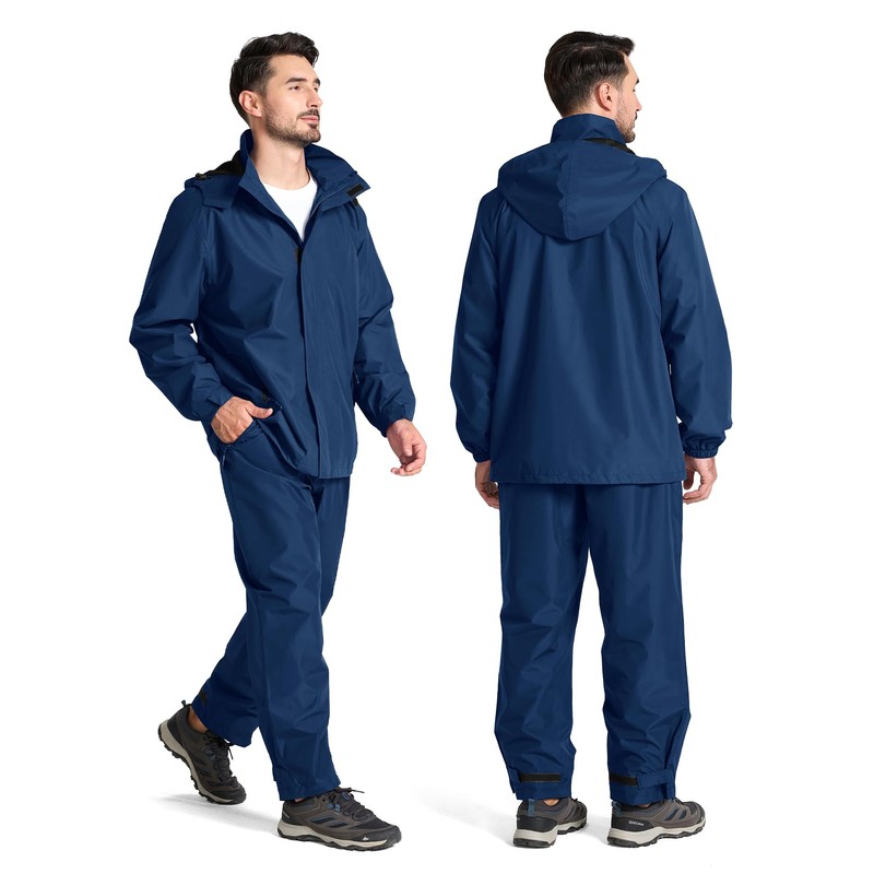 SWISSWELL Golf Rain Gear Suit for Men Waterproof Lightweight Windbreaker