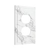 Duplex Receptacle Outlet Cover Wall Plate Covers White Gray Marble