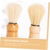 FRCOLOR 6pcs Men Shaving Brush Wood Handle Beard Brush for