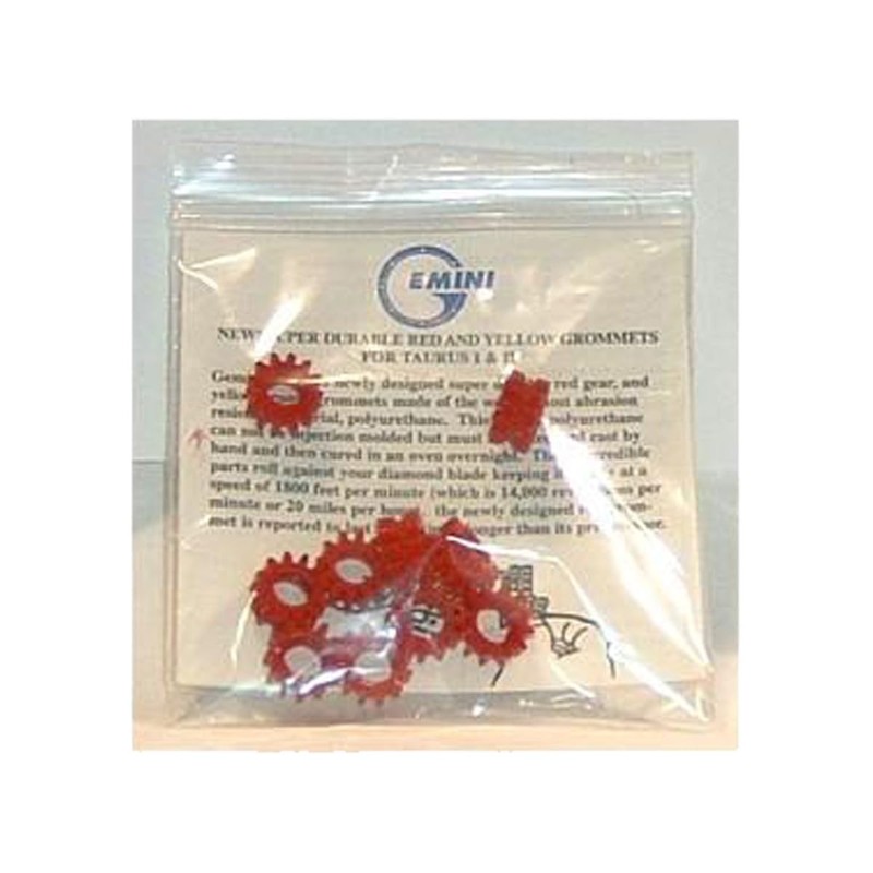 Gemini Taurus II & 3 Red Gear Grommets – 10-Pack