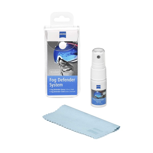 Zeiss Fog Defender System Anti-Fog Kit for Glasses 3 Pack – 3 Spray Bottles and 3 Microfiber Cloths