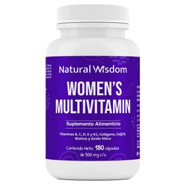 Women Multivitamin Vitaminas Mujer Performance Energia Vitalidad Piel Saludable 180 Capsulas Colageno Biotina Coenzima Q10 Multivitaminico Natural