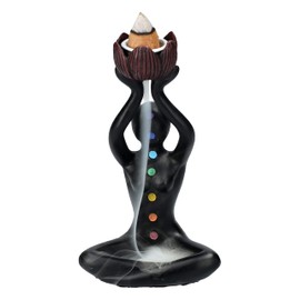 Pacific Giftware Chakra Figurine Backflow Incense Burner | Backflow Waterfall Incense Holder Statue