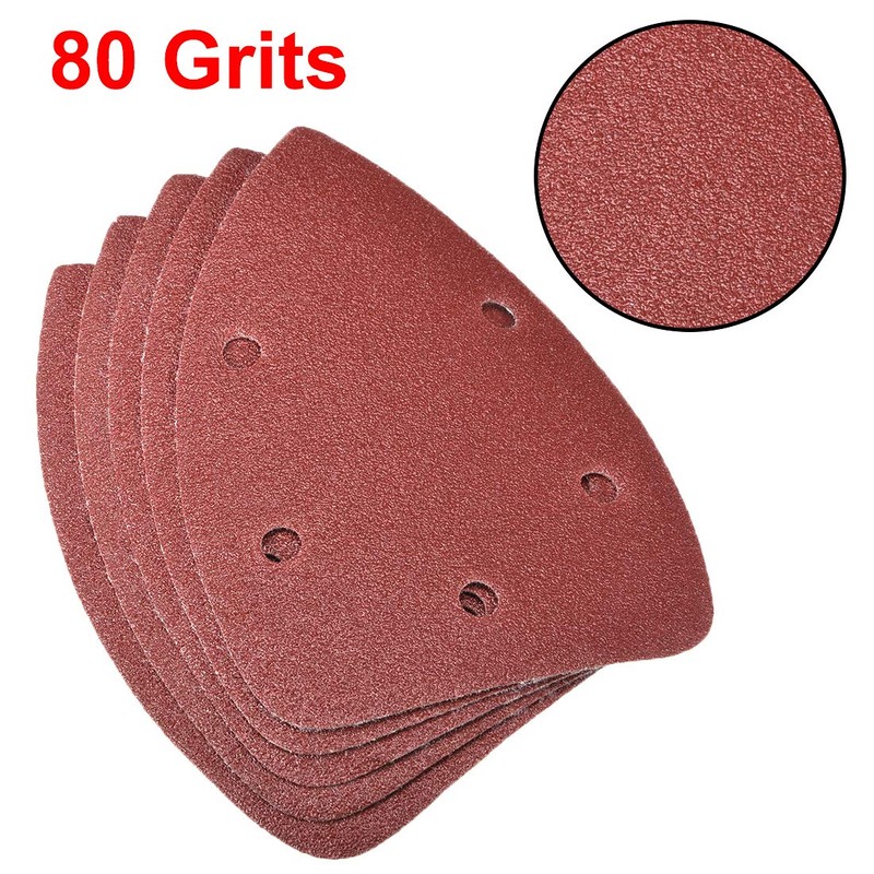 sourcing map Detail Sander Sandpaper, Triangular Sanding Paper, Hook and