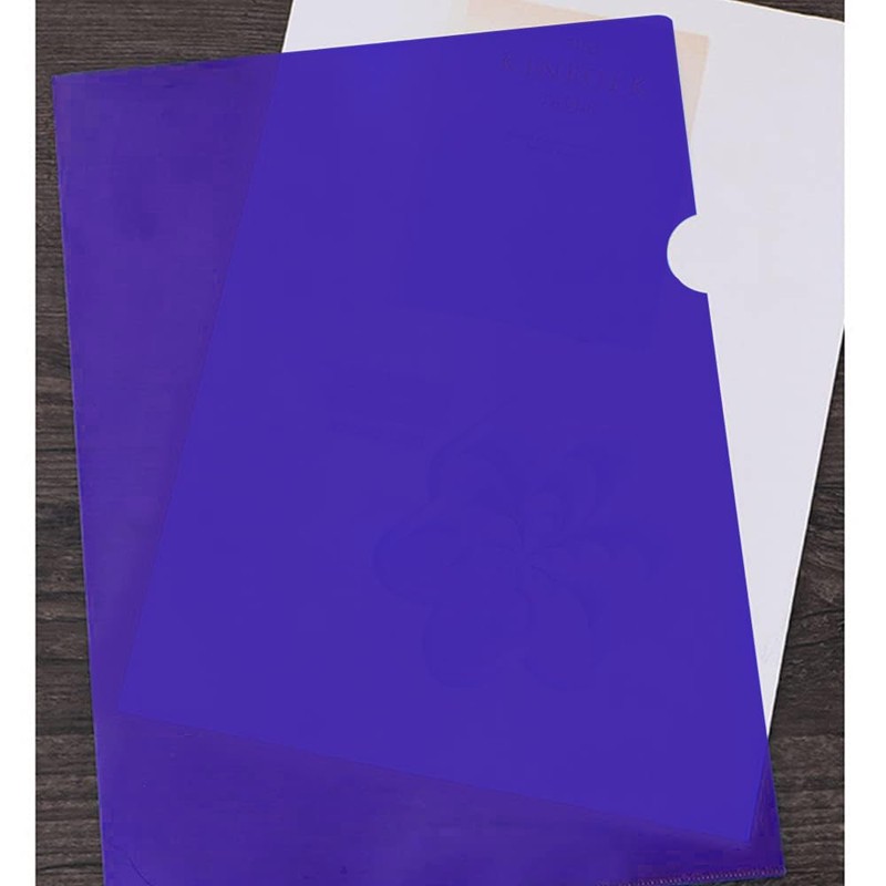 YunBey Pack of 12 A4 Document Wallets Coloured Plastic Document
