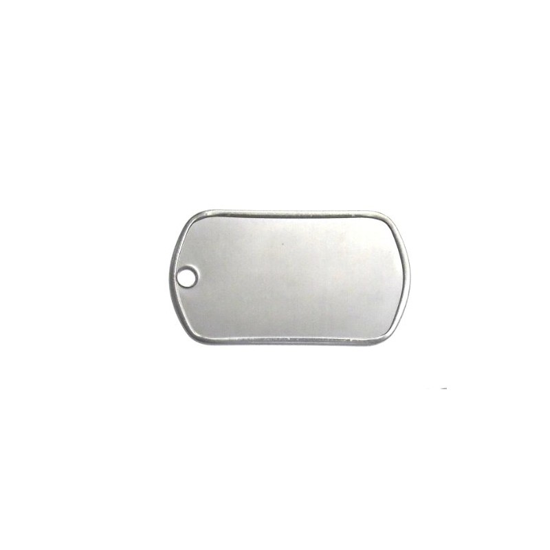 ARMYU Matte Stainless Steel Military Spec Dog Tags - Blank