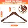 Amber Home 6 Pack Retro Wide Shoulder Wooden Suit Coat