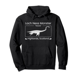 Loch Ness Monster Nessie Scotland Cryptid Monster Pullover Hoodie
