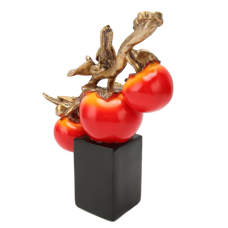 Resin Persimmon Decoration Auspicious Meaning Realistic Cute Home Ornaments for