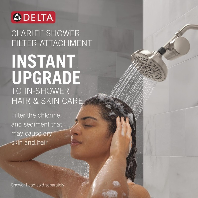 Delta Faucet Clarifi Standard Shower Filter Attachment with Filter, Shower