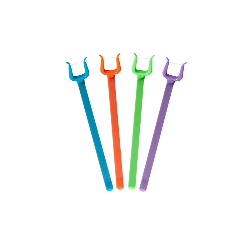 The Harp Orthodontic Reusable Flosser 4 pack Multipack