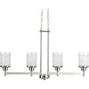 Eidonta 8 Pack White Linen Frosted Glass Lamp Shade Covers,