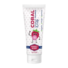 Coral White Coral White Kids Bubble Berry Fluoride Free Toothpaste - 4 Ounces (1 Pack)