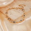 Sylph Evil Eye Bracelet for Women Dainty Gold Chain Link