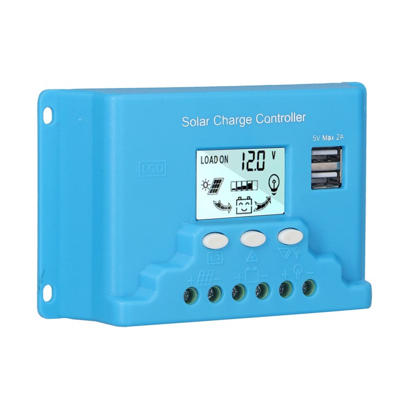 Solar Charge Controller LCD Anti Backfill Circuit Protection Solar Controller